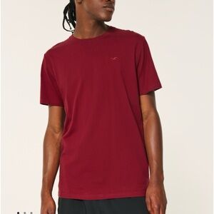 Hollister Men’s Red Crew Neck Icon Logo T-Shirt NWT Size XS